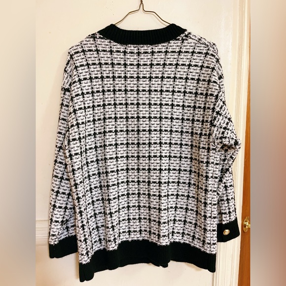 Zara Cardigan Jacket, Size:S, Color: black and white, Condition: New with no tap - Picture 3 of 4